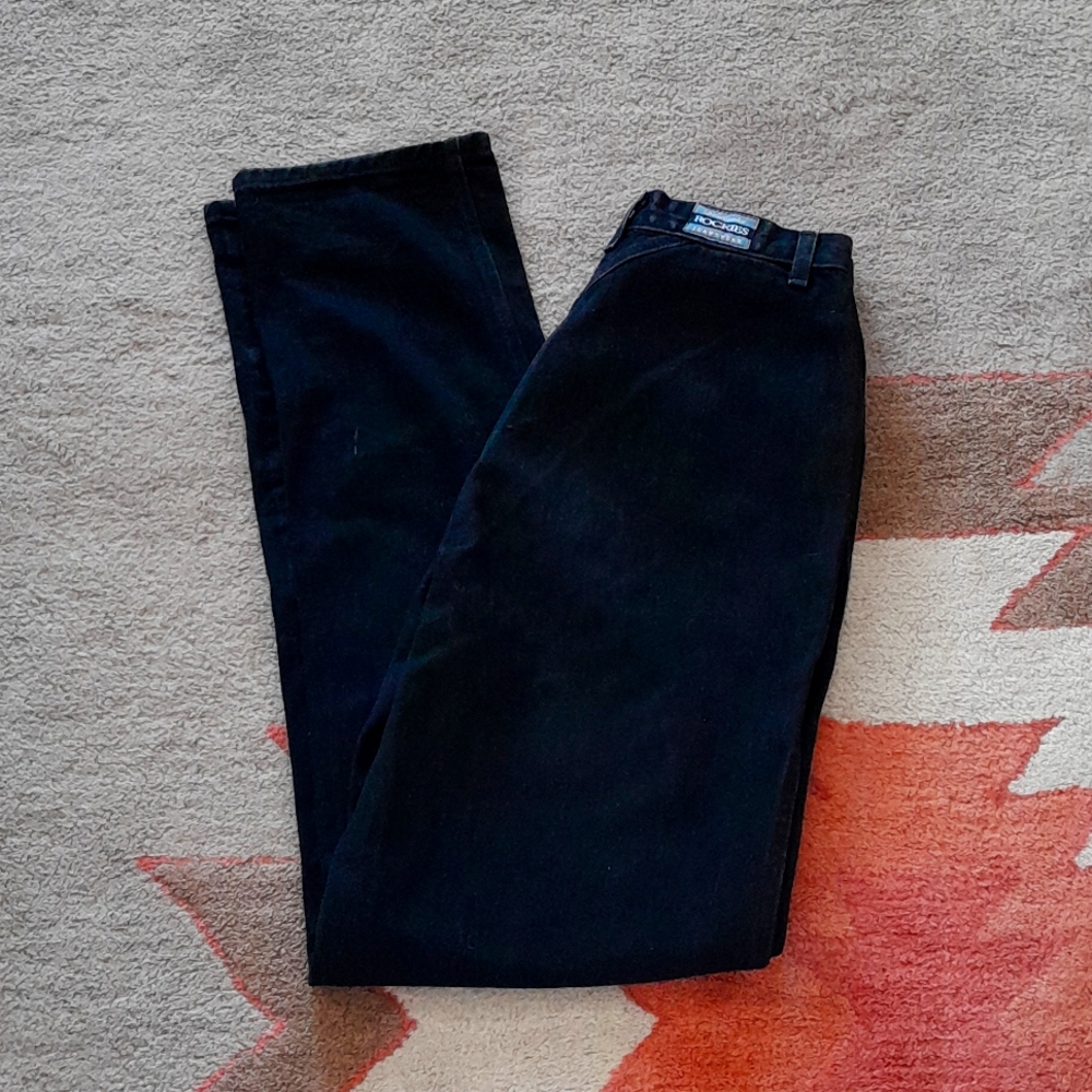 ROCKIES Ladies Vintage Dark Denim Jeans